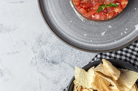 Tomato Carpaccio Salad, a Food & Drink Photo by huertas19