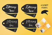 Lettering box. 8 Fonts & Extras!!!, a Script Font by Red Ink (Thumbnail 5 of 20)