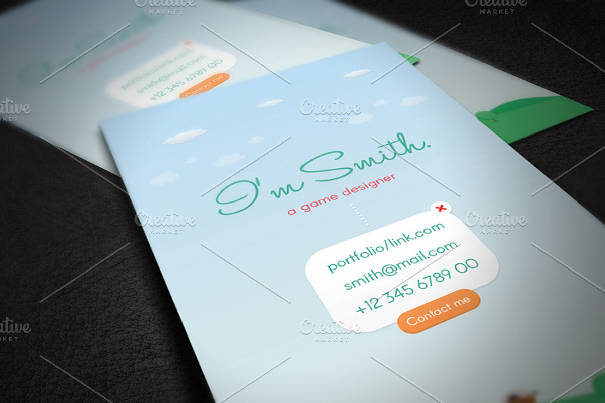 Game Designer Business Card, a Business Card Template by Awns Creators (Photo 5 of 5)