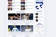 Sports News Website Template, a Websites & App Template by Ordasoft (Thumbnail 2 of 3)