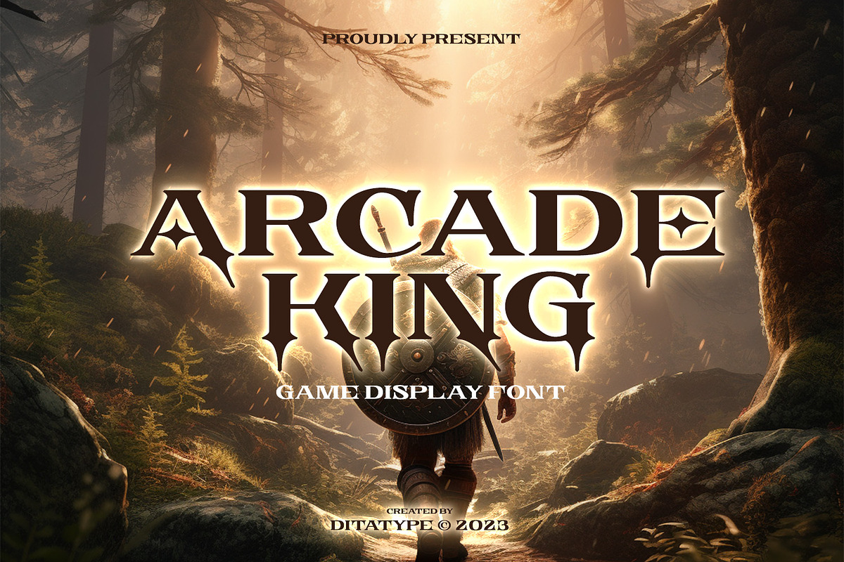 Arcade King, a Symbol Font by Ditatype (Photo 1 of 10)