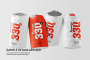 Floating Four 330ml Soda Can Mockup, a Cups & Container Mockup by Toasin Studio (Thumbnail 3 of 4)