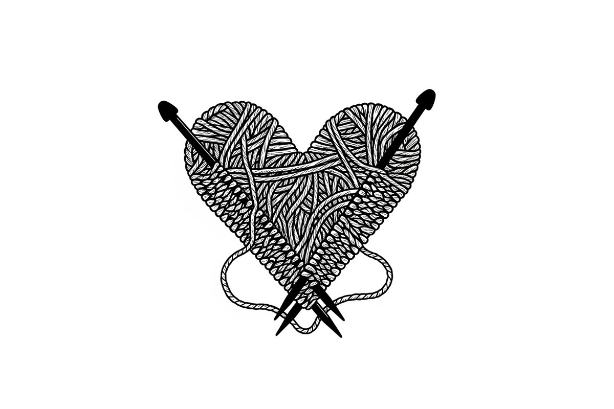 Knitted Heart Love Vector Bundle, an Illustration by Designs_River (Photo 23 of 53)