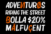 Bruzh - Handbrush Font, a Font by Garisman Std (Thumbnail 8 of 10)