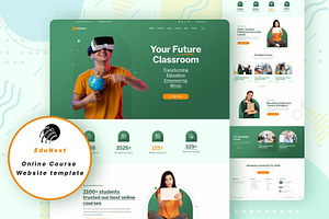EduNext- Online Course Website, a Landing Page Template by Sujun Baidyaa