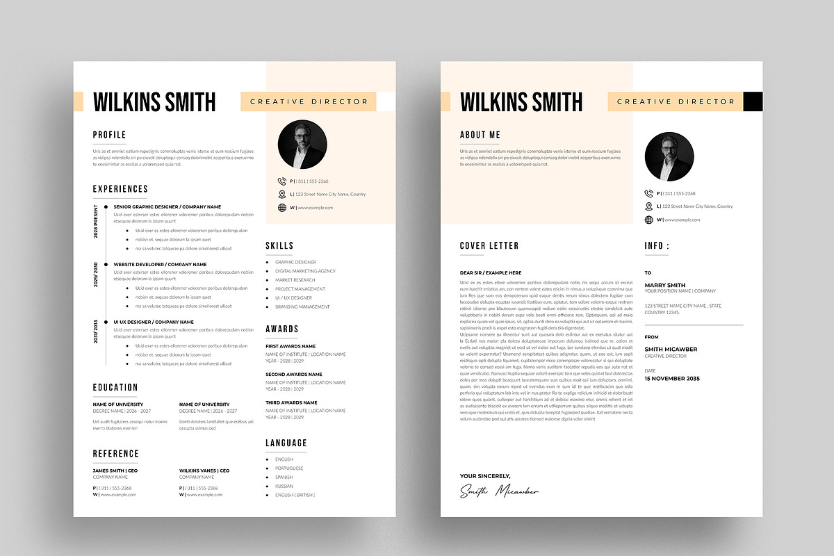 Professional Resume Template, a Resume Template by NorthPeak (Photo 2 of 5)