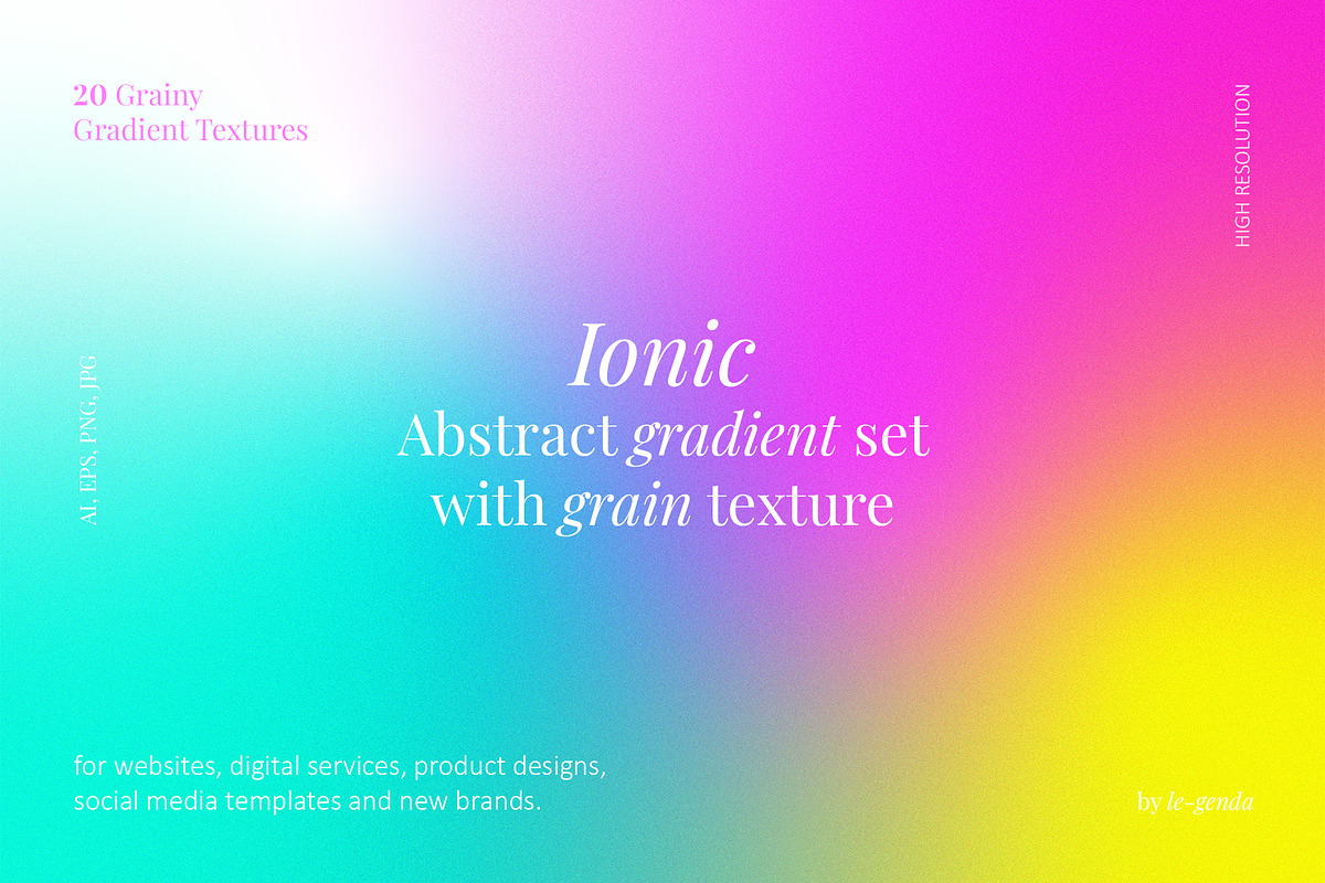 20 Ionic Gradients Set. Vol 1, a Texture Graphic by le-genda (Photo 1 of 11)