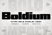Boldium – Ultra Bold Display Font, a Slab Serif Font by Wow Magic (Thumbnail 1 of 5)