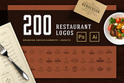 Restaurant Logos & Badges Bundle, a Branding & Logo Template by Vasya Kobelev (Thumbnail 1 of 54)