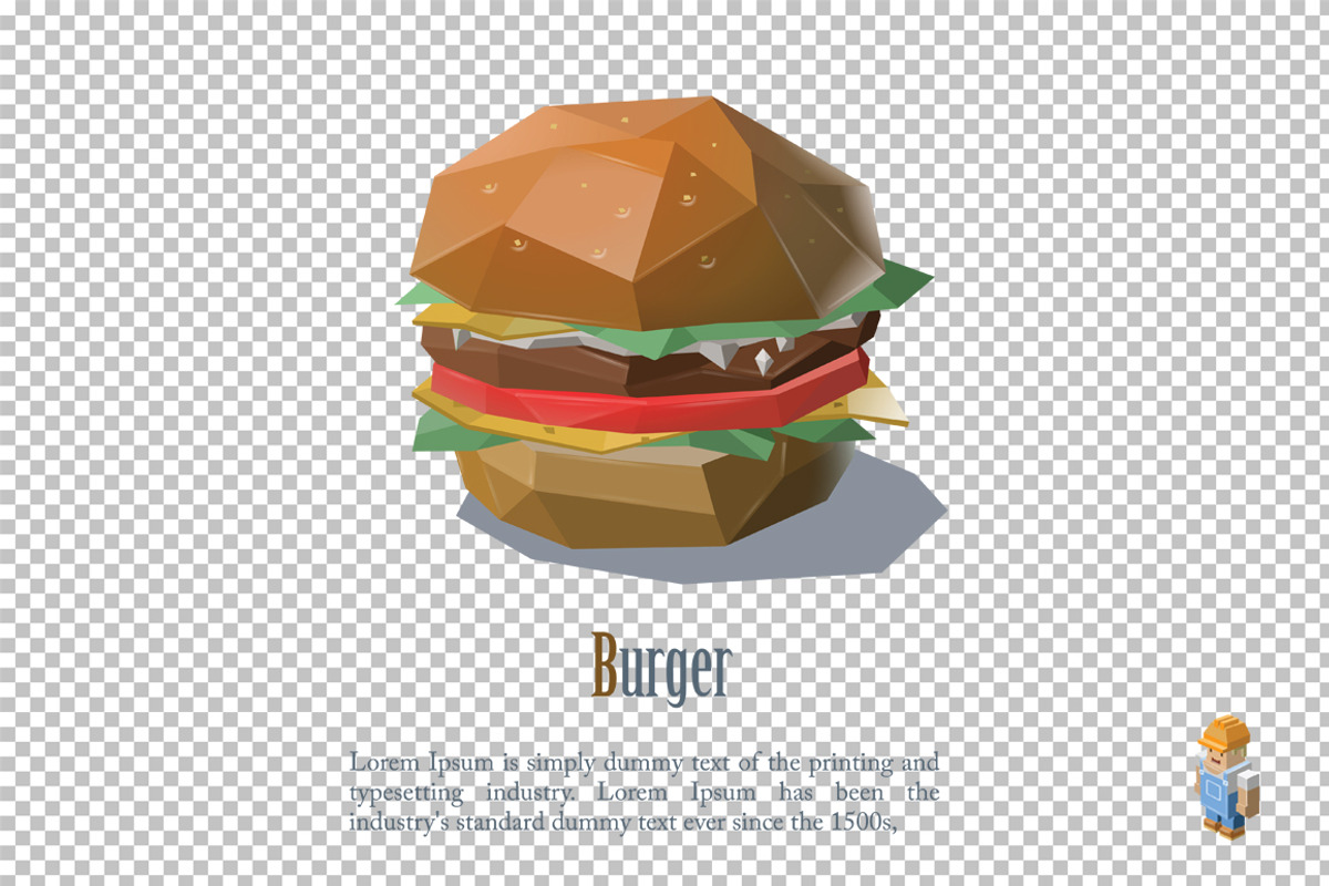 Vector burger, a Food Illustration by lemonoff (Photo 2 of 2)