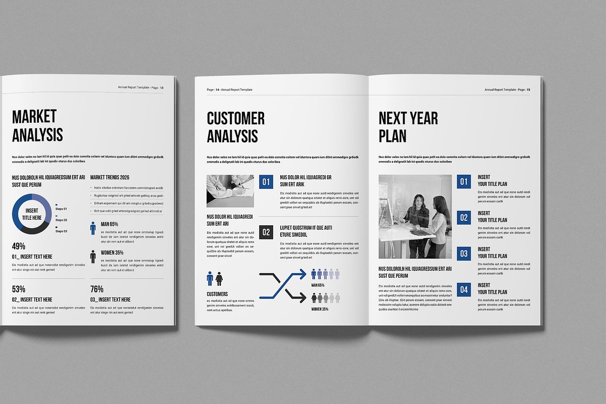 Annual Report Template, a Brochure Template by Work-Envance (Photo 6 of 7)