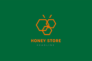Honey store logo template., a Branding & Logo Template by Anton Akhmatov (Thumbnail 3 of 3)