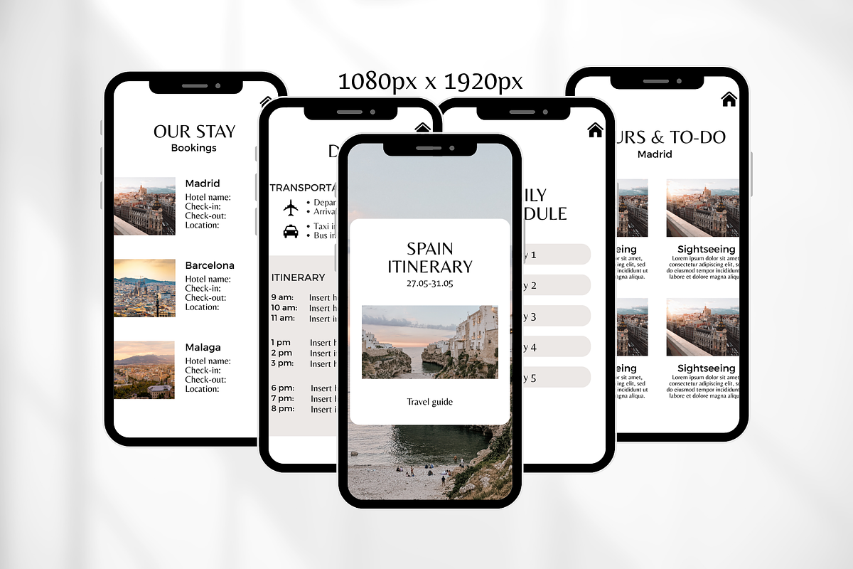 Travel Itinerary Template, a Social Media Template by SociallyyCreative (Photo 7 of 10)