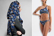 Navy and Yellow Floral Seamless, a Pattern Graphic by Gullenda (Thumbnail 5 of 6)