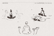 Wellness And Yoga Illustrations, a Sport Illustration by TheMountBirdStudio (Thumbnail 9 of 18)