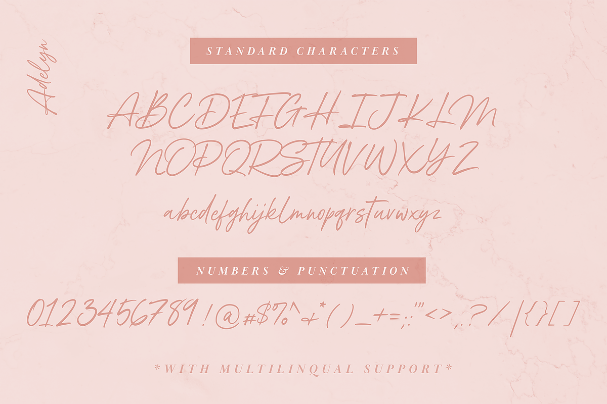 Adelyn Script Font, a Script Font by Freshly Made Type (Photo 12 of 13)