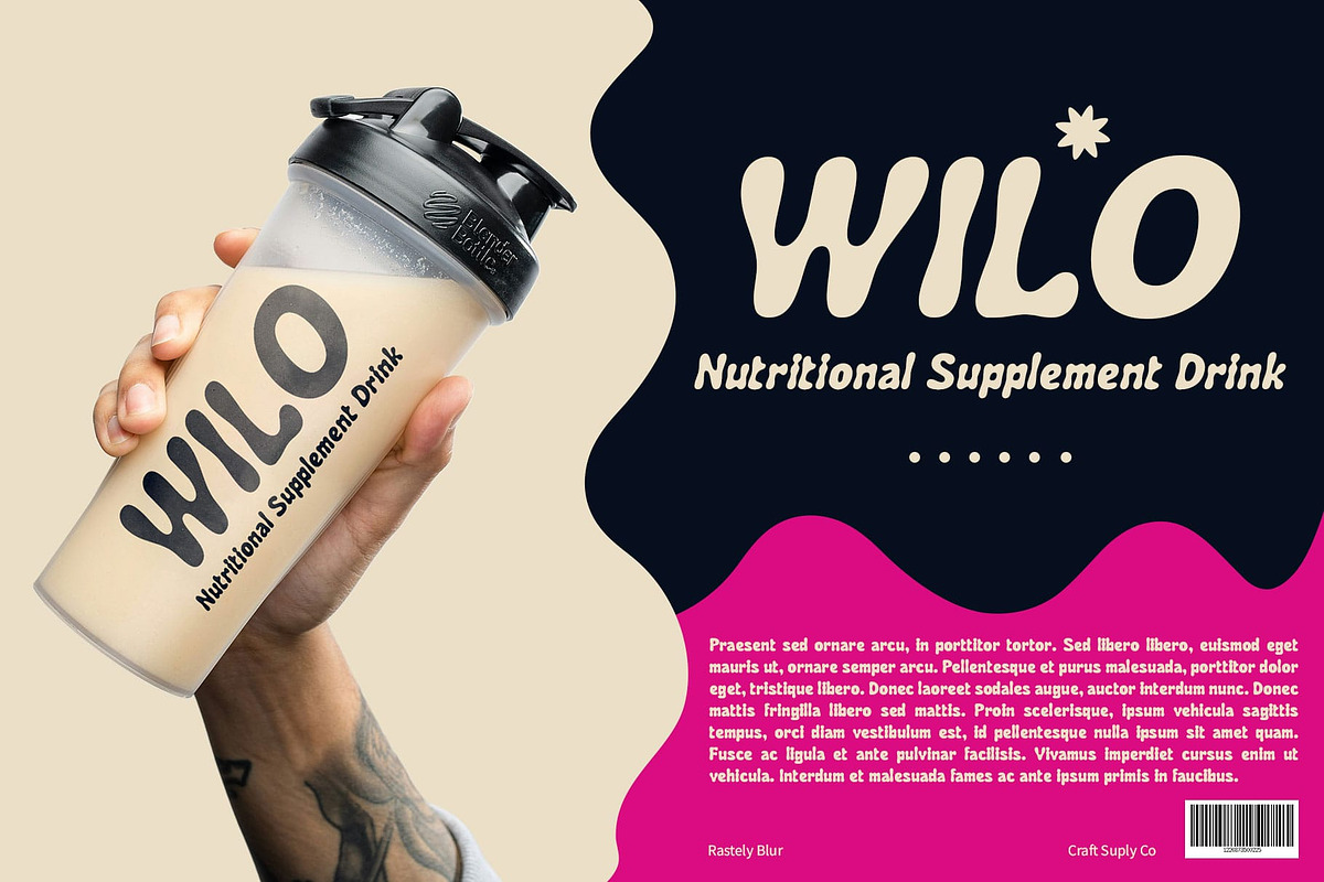 Rastely Blur, a Sans Serif Font by Craft Supply Co. (Photo 5 of 8)