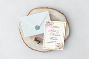 Cute boho wedding invitation set1#, an Invitation Template by Piixypeach (Thumbnail 2 of 7)