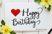Socutes, a Handwritten Font by Sulthan Studio (Thumbnail 6 of 9)