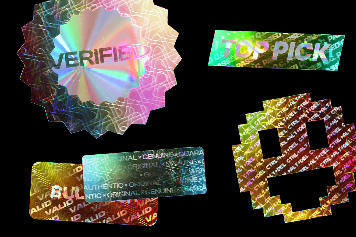 Holo Sticker Generator, a Product Mockup by BULBFISH (Photo 7 of 8)
