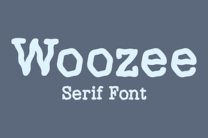 Woozee - Serif Font