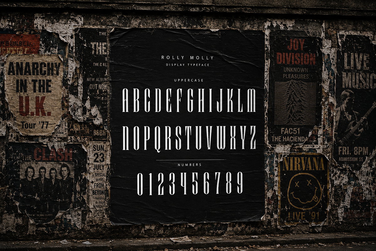 Rolly Molly Display Serif Font, a Blackletter Font by Martalv Works (Photo 5 of 7)