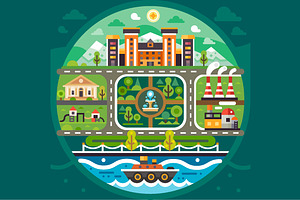 City Circle Landscape.