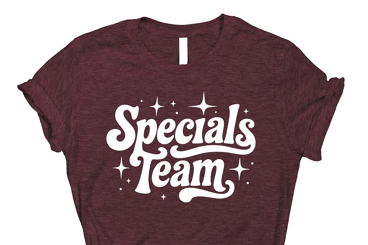 Specials Team Groovy Retro Typograph, an Object Graphic by Star Graphic Design (Photo 8 of 12)