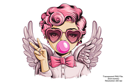 Cupid with Bubblegum PNG Clipart, an Illustration by Black Gallery (Thumbnail 4 of 14)
