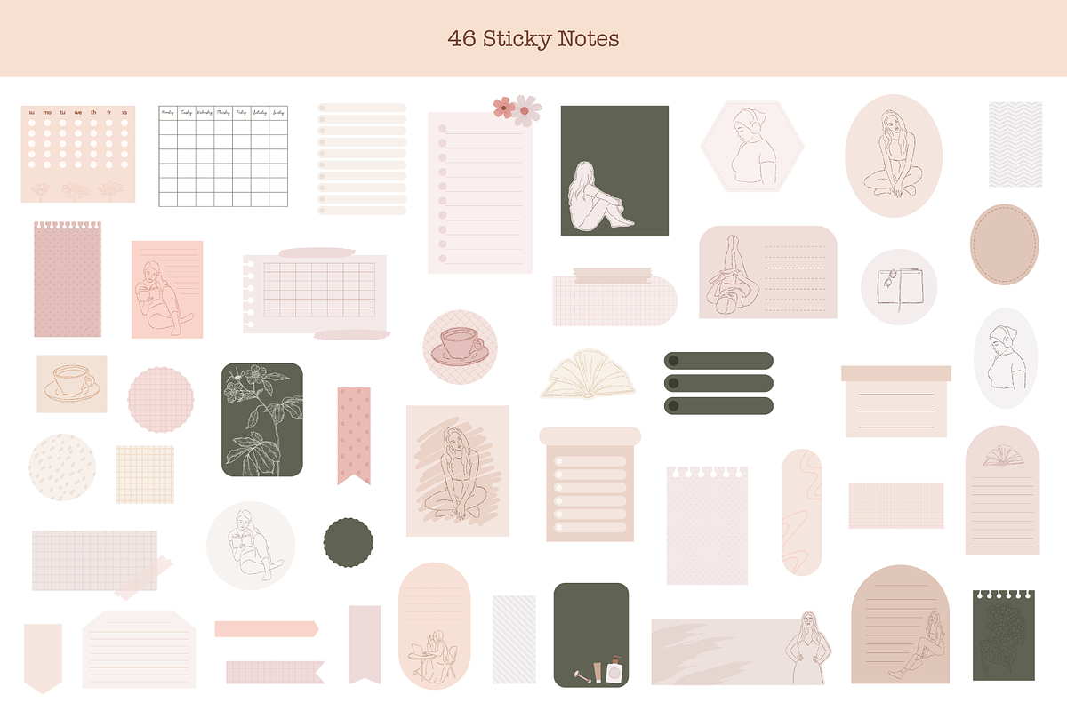 Digital Bullet Journaling stickers, an Object Graphic by Digitaliya (Photo 6 of 9)