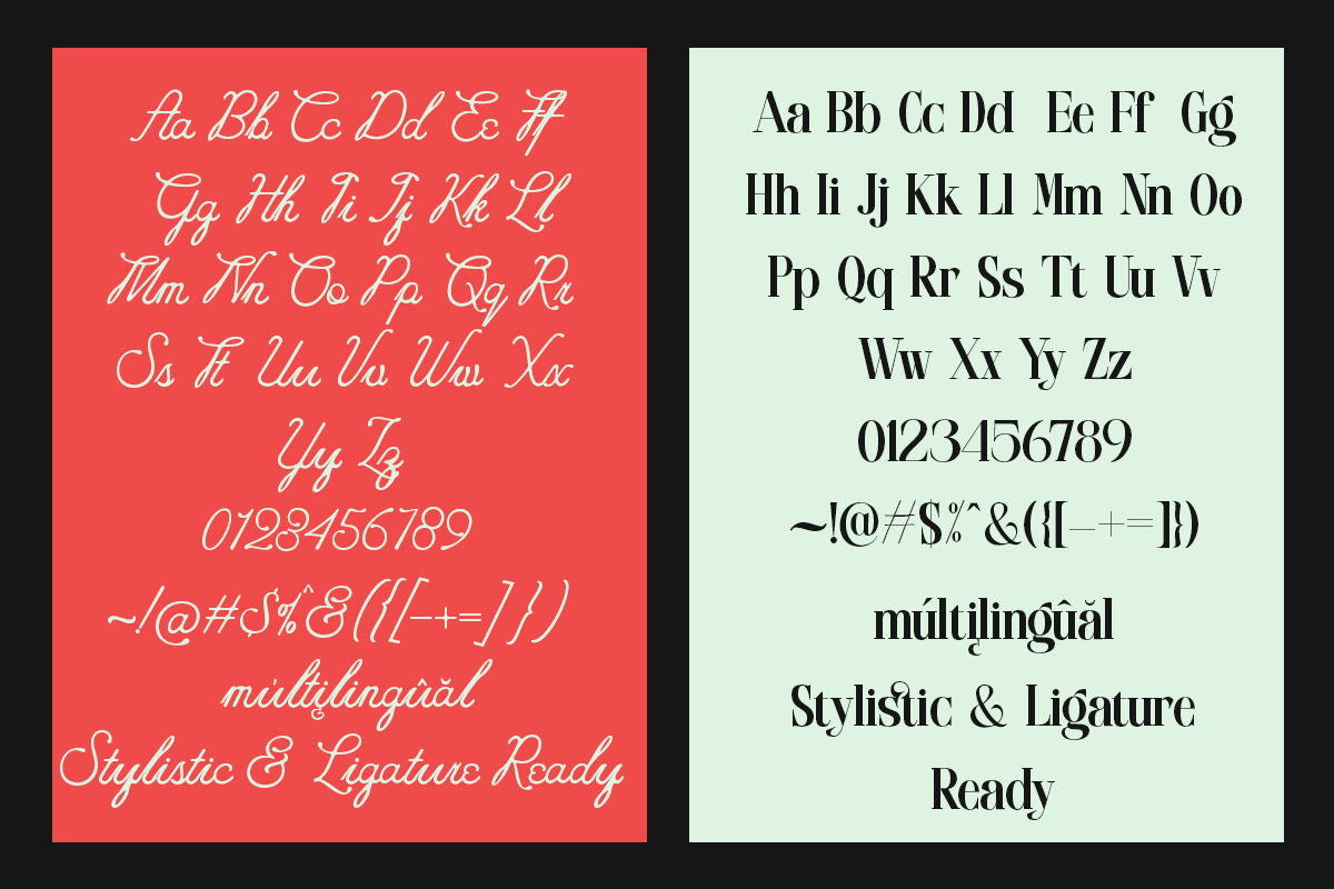 Luminense Font Duo, a Script Font by Letter Fresh (Photo 9 of 10)
