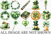 Watercolor St Patrick's Day Clipart, an Illustration by Canvas Craft (Thumbnail 3 of 6)