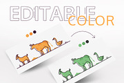City, animals, people: line elements, an Animal Illustration by Boyko Pictures (Thumbnail 3 of 8)