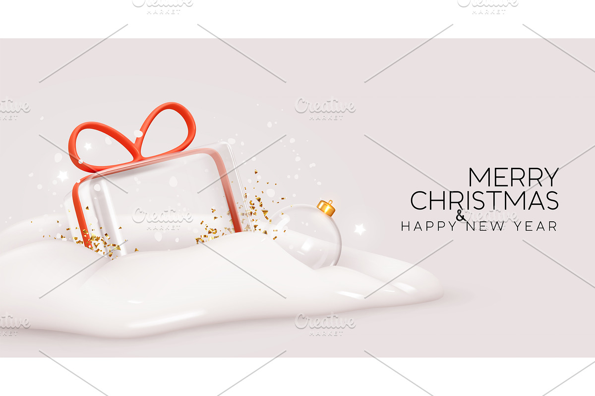 Christmas and New Year Holiday, a Seasonal Illustration by Modern vector