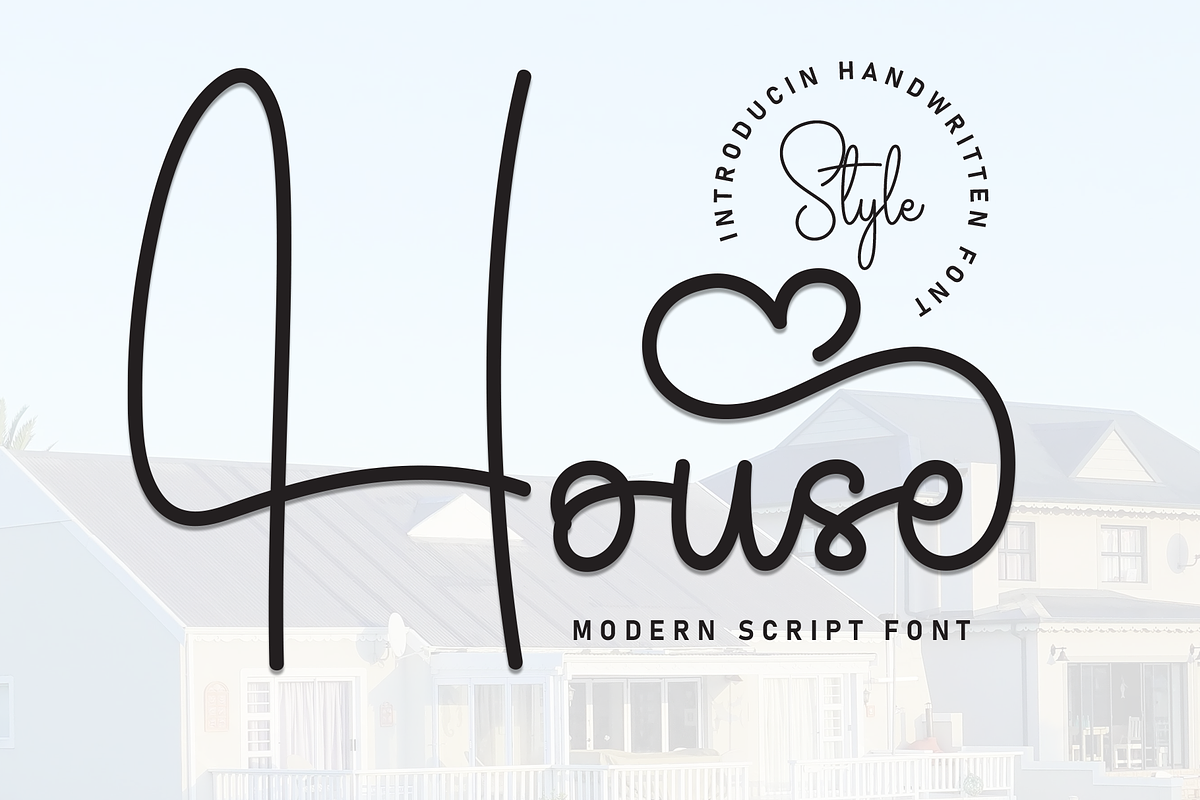 House | Script Font
