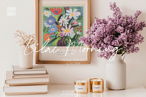 LILAC MORNING | Frame mockup set