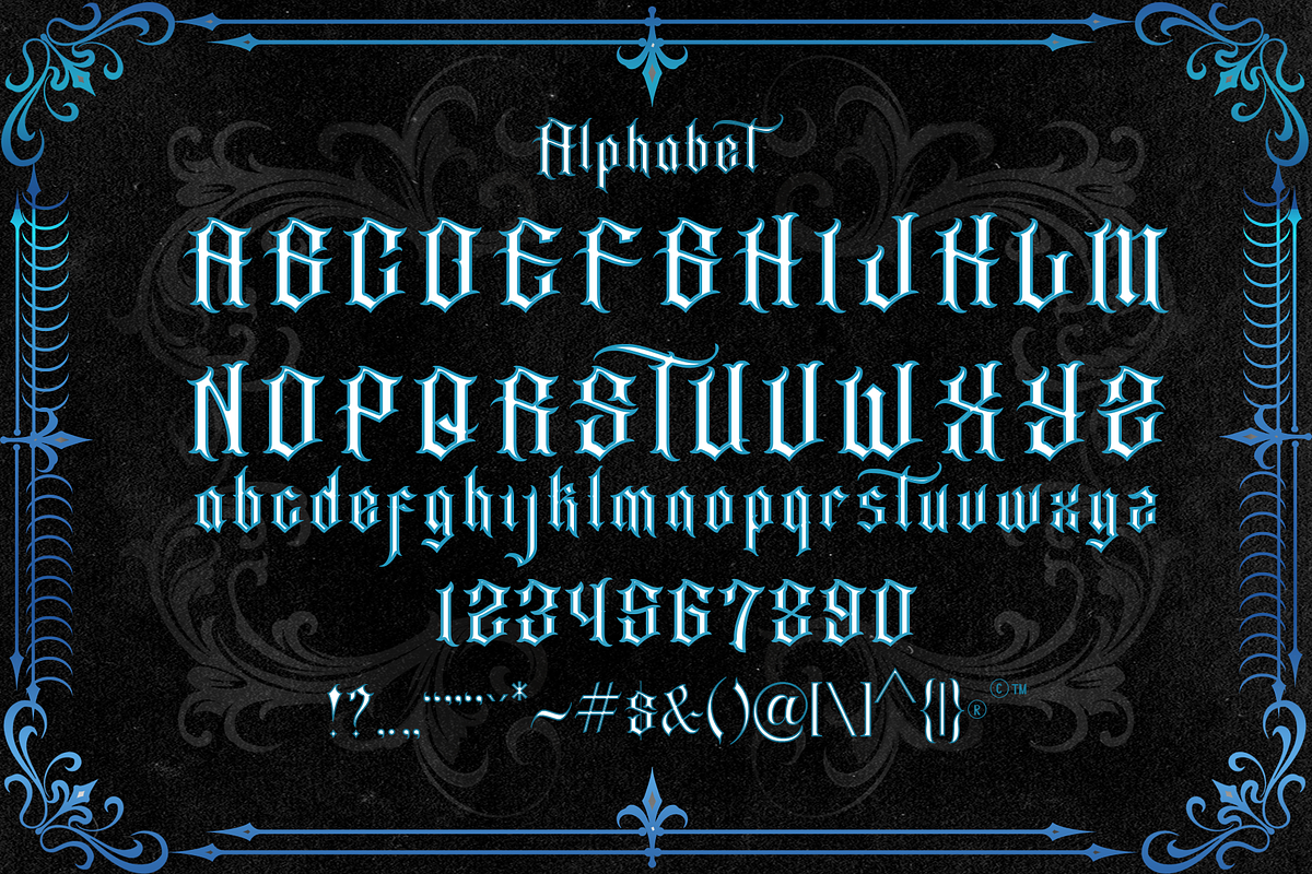 GRACIASO presale, a Blackletter Font by dansdesign (Photo 6 of 9)
