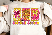 Softball Bow Png, Game Day Softball, an Illustration by CreationArt (Thumbnail 2 of 9)