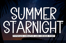 Summer Starnight | Script Font