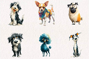Quirky Dog Breeds Clipart, a Seasonal Illustration by CreationArt (Thumbnail 4 of 7)