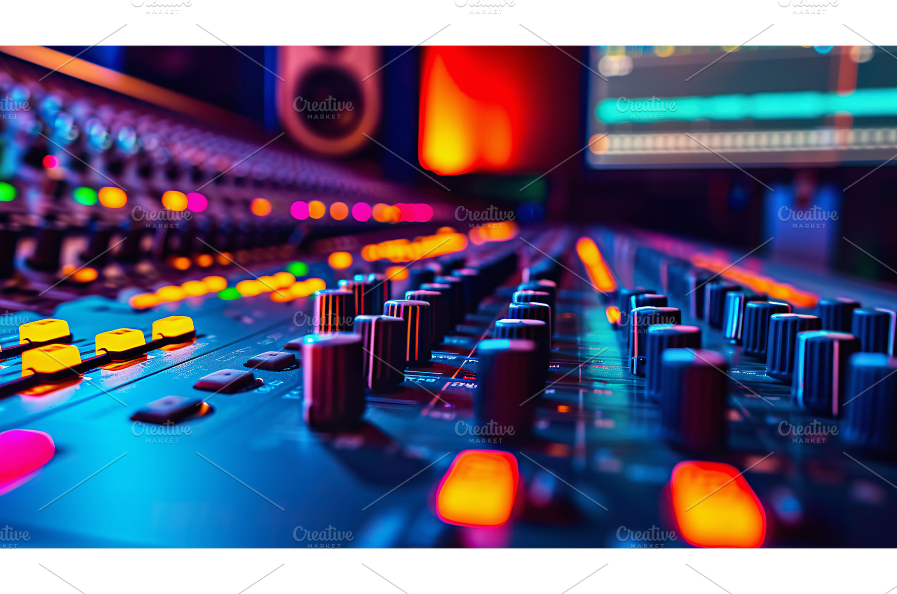 Professional audio mixing console, a Technology Photo by Lermont51