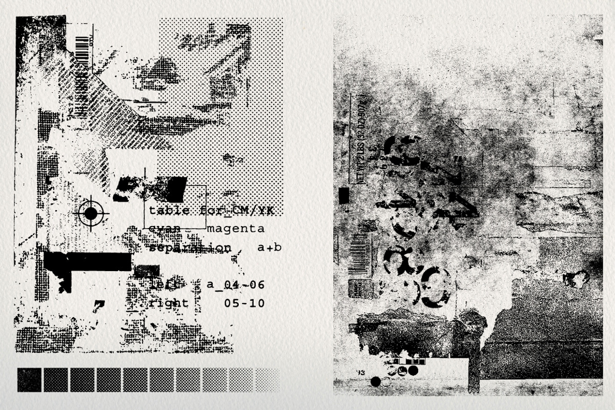 Abstract Digital Collage Textures 02, a Texture Graphic by Offset (Photo 2 of 14)