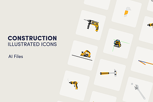 Construction Illustrated Icons, a Technology Illustration by magictragic