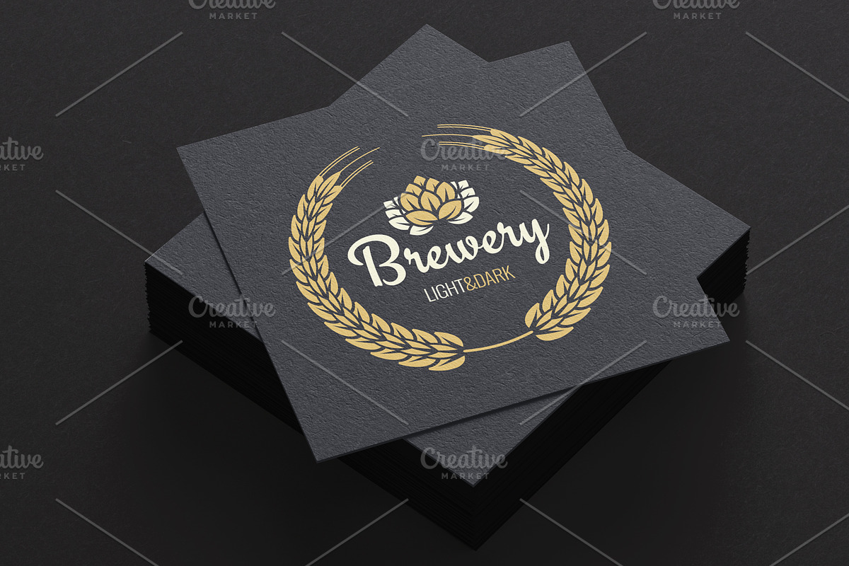 Beer Label Vintage Design Background, an Object Illustration by PushLogo (Photo 1 of 3)