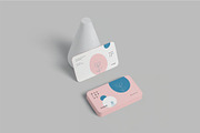 Round Edges Business Card Mockup, an Advertising Mockup by megostudi0 (Thumbnail 5 of 7)