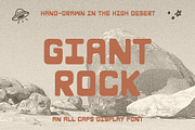 Giant Rock | Hand Drawn Font + Icons, a Sans Serif Font by Amber Morgan (Thumbnail 1 of 7)