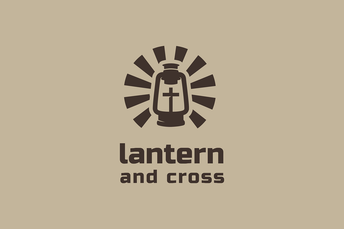Lantern With Cross Chruch Logo, a Branding & Logo Template by funpixel