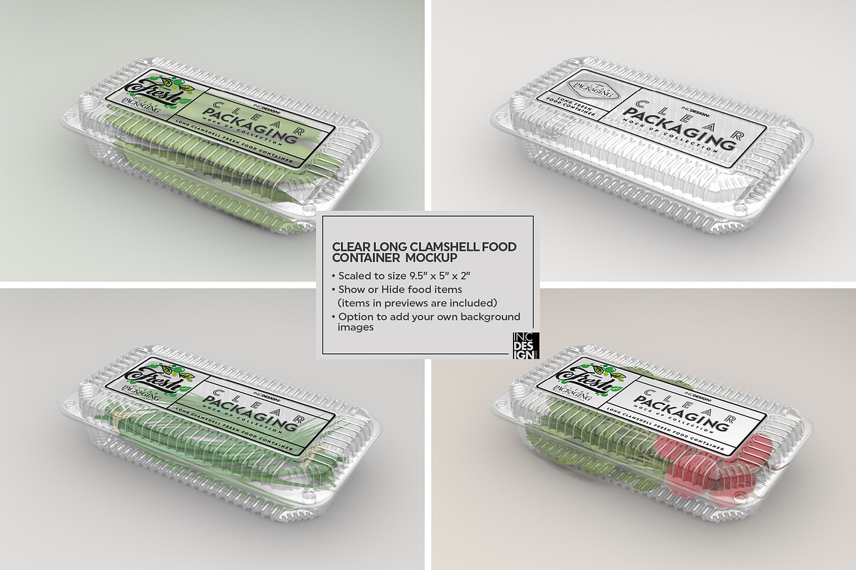 06 Clear Container Packaging Mockups, a Cups & Container Mockup by INCDesign (Photo 12 of 21)
