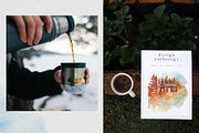 Fall Camping Forest Landscape, a Seasonal Illustration by Catch the Dream Art (Thumbnail 3 of 13)