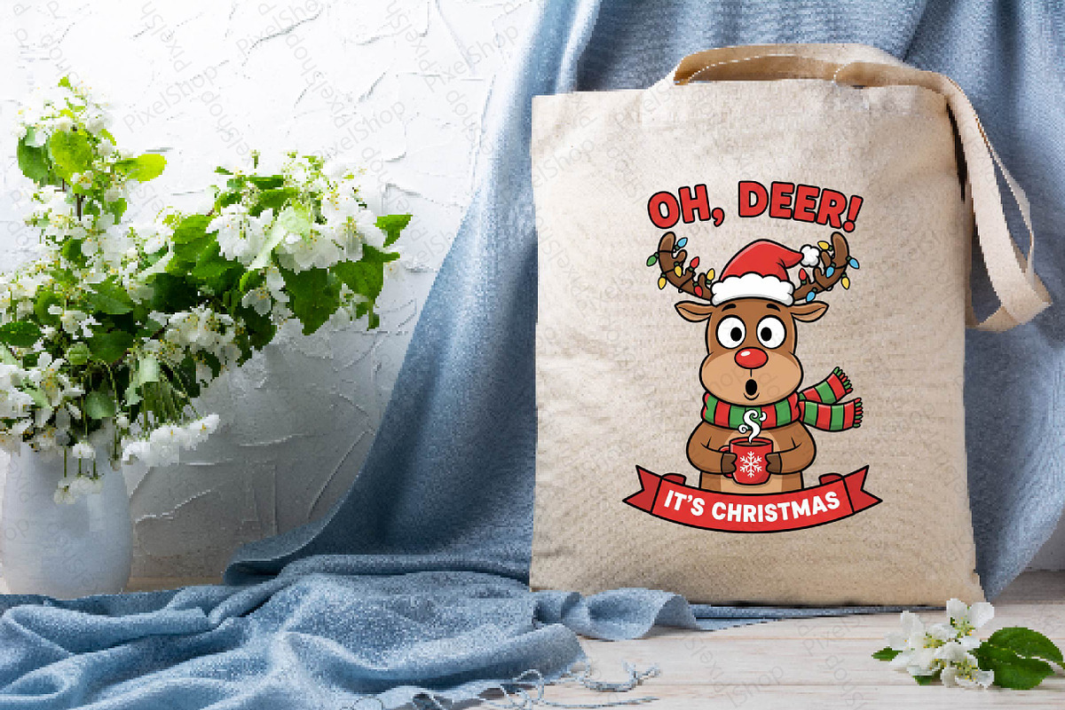 Oh, Deer! It's Christmas Sublimation, an Illustration by DreamPrint404 (Photo 2 of 7)